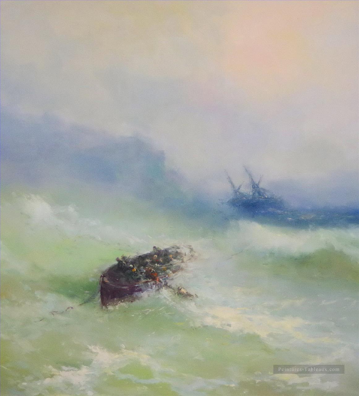 paysage marin abstrait 064 Peintures à l'huile